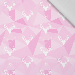 DEERS (adventure) / pink - Cotton woven fabric