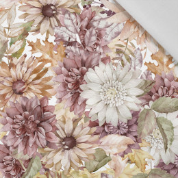 AUTUMN FLOWERS (GOLDEN AUTUMN) - Cotton woven fabric