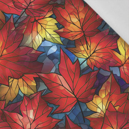LEAVES / STAINED GLASS PAT. 1 - Cotton woven fabric