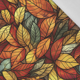 LEAVES / STAINED GLASS PAT. 2 - Cotton woven fabric