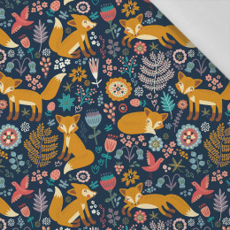 FOXES IN THE FORREST - Cotton woven fabric