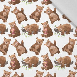 BEARS MIX (BEARS AND BUTTERFLIES) - Cotton woven fabric