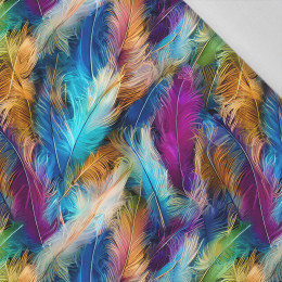 NEON FEATHERS - Cotton woven fabric