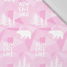 BEARS (adventure) / pink - Cotton woven fabric