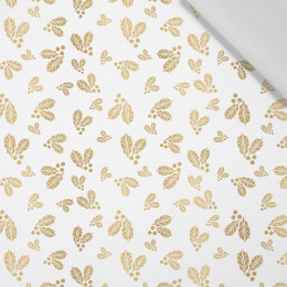 GOLDEN HOLLY (WHITE CHRISTMAS) - Linen 100%
