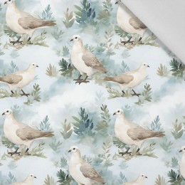 PASTEL BIRDS PAT. 2 - Cotton woven fabric