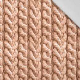 IMITATION SWEATER PAT. 4 / peach fuzz  - Cotton woven fabric