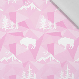 PRIMEVAL FOREST (adventure) / pink - Cotton woven fabric