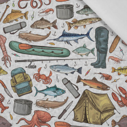 FISHING (HOBBIES AND JOBS)  - Cotton woven fabric