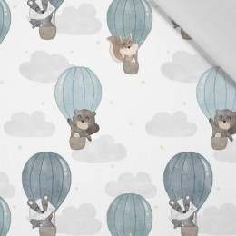 ANIMALS IN CLOUDS pat. 3 - Cotton woven fabric