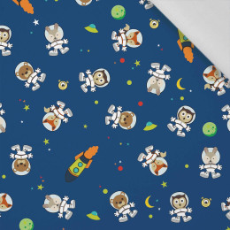 ANIMALS IN SPACE pat. 2 - Cotton woven fabric