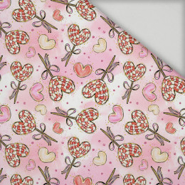 HEARTS (LOLLIPOPS) pat. 2 - quick-drying woven fabric