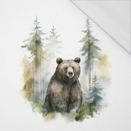 WATERCOLOR BEAR - PANEL (60cm x 50cm) SINGLE JERSEY