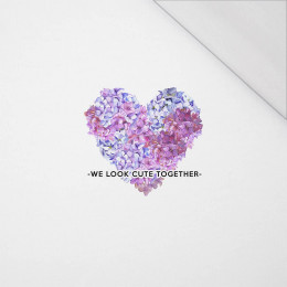 WE LOOK CUTE TOGETHER  - PANEL (60cm x 50cm) SINGLE JERSEY