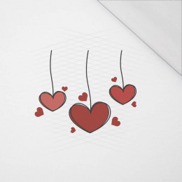 VALENTINE'S HEARTS (HAPPY VALENTINE’S DAY) - SINGLE JERSEY PANEL 50cm x 60cm