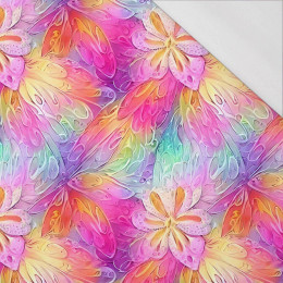 RAINBOW FLOWERS  - Organic single jersey 