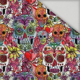 SKULLS pat. 4 / colorful (DIA DE LOS MUERTOS) - quick-drying woven fabric