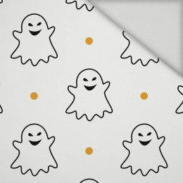 HALLOWEEN CONTOUR GHOSTS / white - quick-drying woven fabric