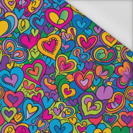 COLORFUL HEARTS - Waterproof woven fabric