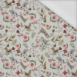 HARES AND BIRDS (INTO THE WOODS) - Waterproof woven fabric
