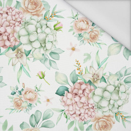 Hydrangeas / white - Waterproof woven fabric