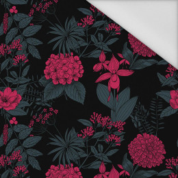 FLOWERS / viva magenta - Waterproof woven fabric