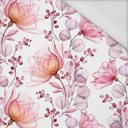 75cm FLOWERS pat. 4 (pink) - Waterproof woven fabric