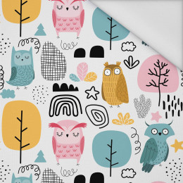 PAINTED OWLS - Waterproof woven fabric