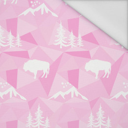 PRIMEVAL FOREST (adventure) / pink - Waterproof woven fabric