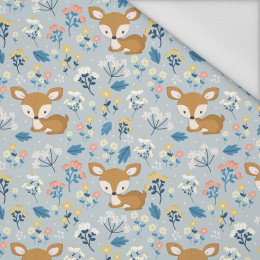 DEERS ON A MEADOW pat. 2 - Waterproof woven fabric