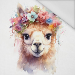 WATERCOLOR LAMA - panel (75cm x 80cm) Waterproof woven fabric