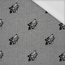 WOLF / NIGHT CALL / grey - Waterproof woven fabric