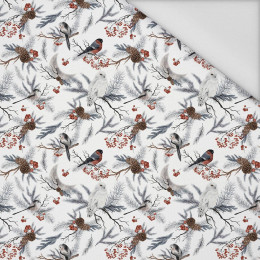 WINTER BIRDS pat. 1 (WINTER IN PARK) - Waterproof woven fabric