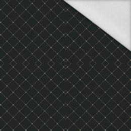 GOLDEN STITCH / BLACK - Waterproof woven fabric