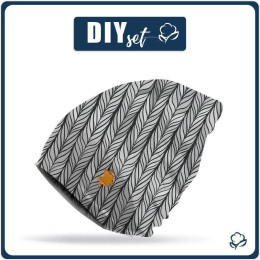 "Beanie" cap - BRAID / grey 54-56