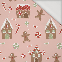 GINGERBREAD HOUSE (CHRISTMAS GINGERBREAD) / dusky pink - Viscose jersey