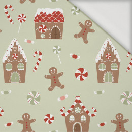 GINGERBREAD HOUSE (CHRISTMAS GINGERBREAD) / pistachio - Viscose jersey