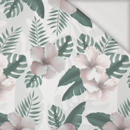HIBISCUS Pat. 2 / white - Viscose jersey