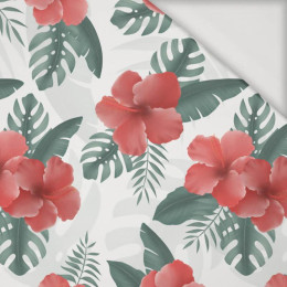 HIBISCUS Pat. 2 / red - Viscose jersey
