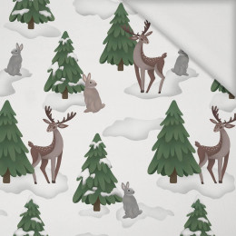 DEERS AND BUNNIES (IN THE SANTA CLAUS FOREST) - Viscose jersey