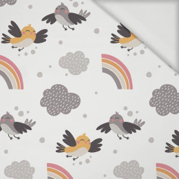 SPARROWS / rainbow (CATS WORLD) / white - Viscose jersey