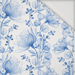 FLOWERS pat. 4 (classic blue) - Viscose jersey
