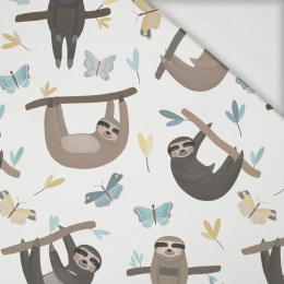 SLOTHS / butterflies (SLOTHS) / white - Viscose jersey