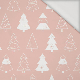GLAZED CHRISTMAS TREES (CHRISTMAS GINGERBREAD) / dusky pink - Viscose jersey