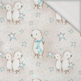 TEDDIES AND STARS / beige (MAGICAL CHRISTMAS FOREST) - Viscose jersey