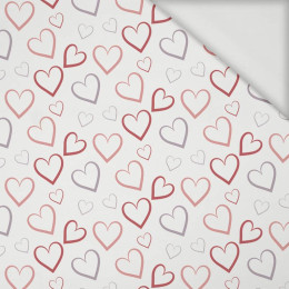 HEARTS (CONTOUR) / white (VALENTINE'S HEARTS) - Viscose jersey