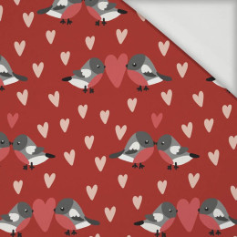 BIRDS IN LOVE PAT. 2 / RED (BIRDS IN LOVE) - Viscose jersey
