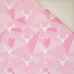 DEERS (adventure) / pink- Upholstery velour 