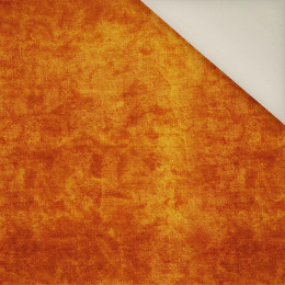 AUTUMN BATIK  / orange (AUTUMN COLORS)- Upholstery velour 