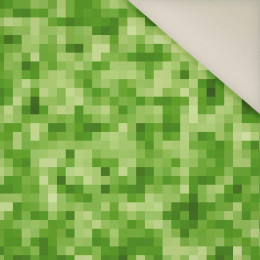 PIXELS pat. 2 / lime- Upholstery velour 